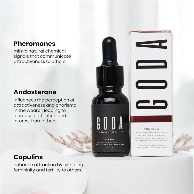 GODA Silk Body Oil with Pheromone Fragrance Brightens Complexion Tightens Deepl.