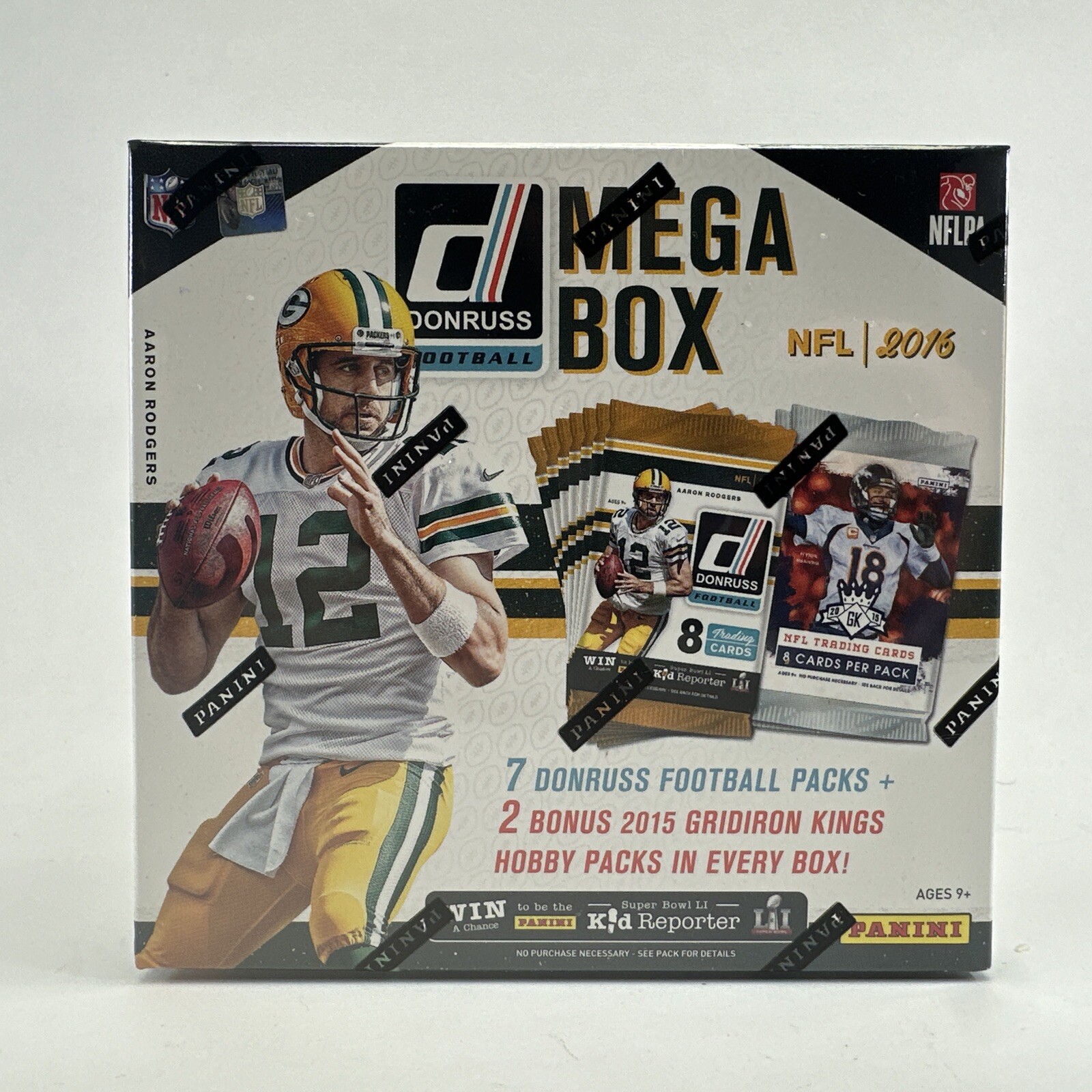 2016 Donruss Football MEGA BOX 7 Packs Plus 2 Bonus Packs New Sealed Rare HTF