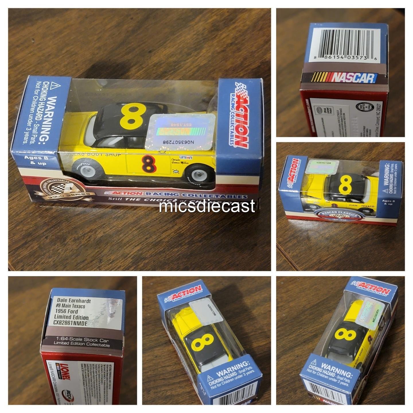 XRARE Ford HO 1956 Dale Earnhardt #8 Texaco Cheeks Body 1:64 Action Diecast NIB