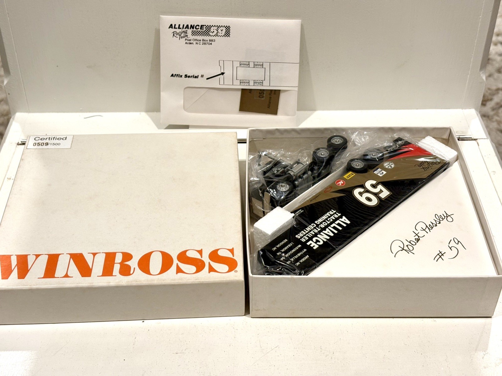 Winross The American Racing Scene Robert Pressley #59 Alliance Racing Hauler