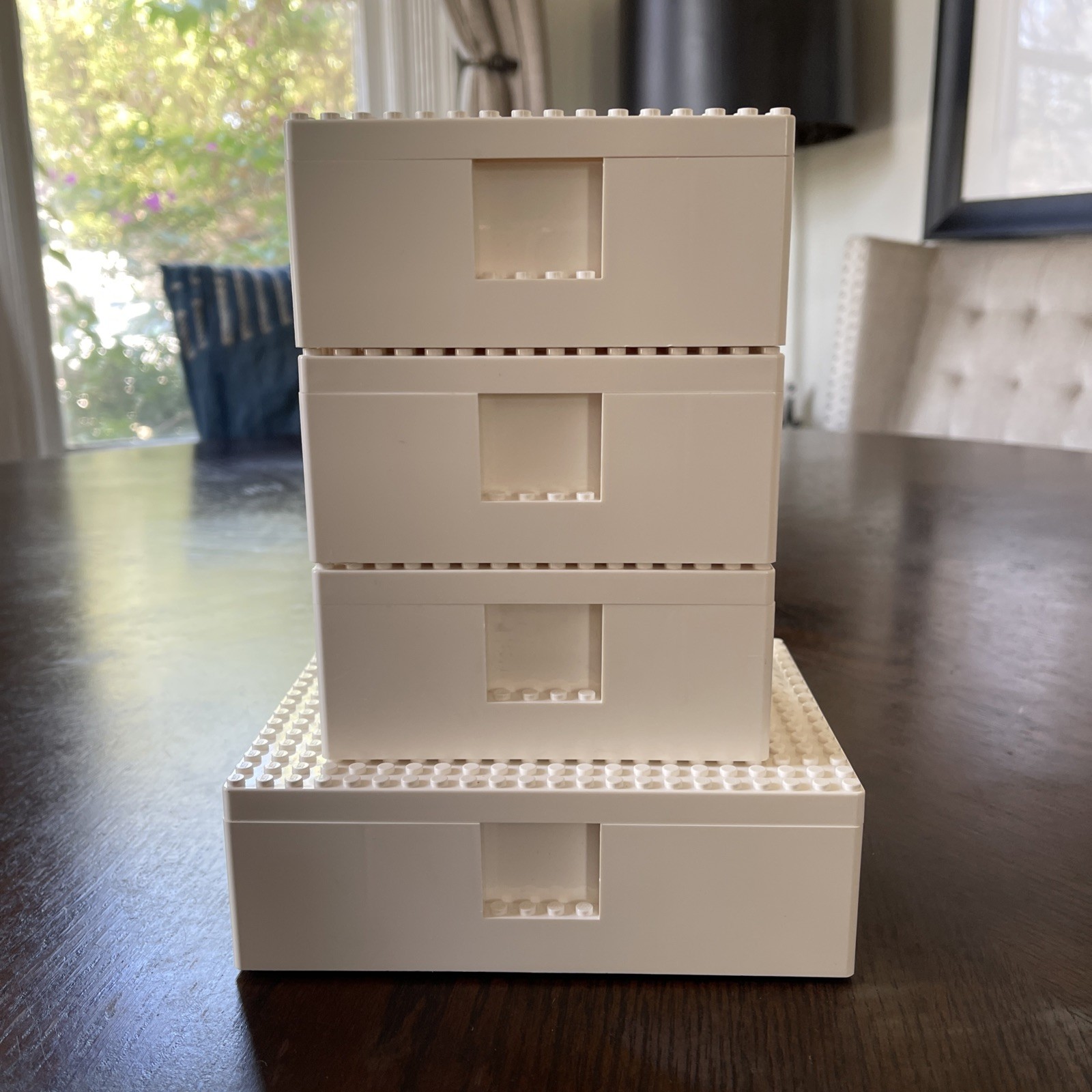LEGO IKEA BYGGLEK Storage Boxes w/lids Lot of 4 7x5 1x 5x3.25 3x | 