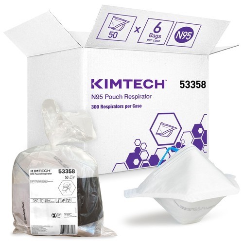 Kimberly-Clark KIMTECH N95 Pouch Respirator  53358  Pack of 50