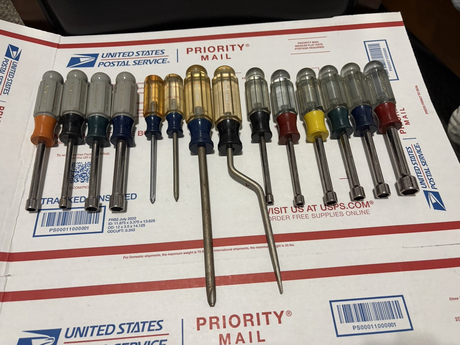 Vtg Lot of Craftsman Screwdrivers Nutdrivers 14pcs all USA
