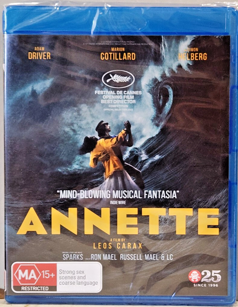 ANNETTE - Leos Carax, Ron Mael, Russell Mael, Adam Driver - NEW BLURAY