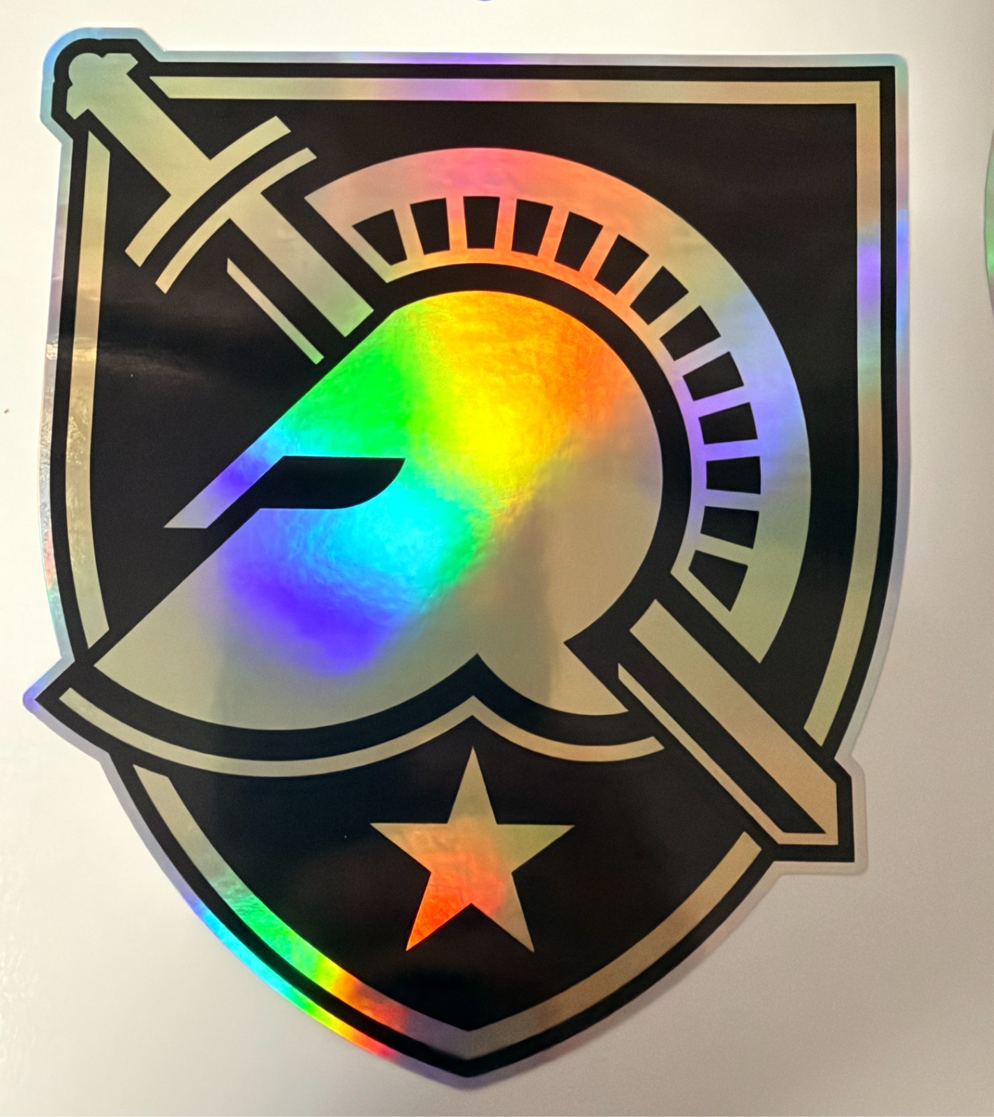 Army Black Knights Holographic Vinyl Decal Pick Your Size