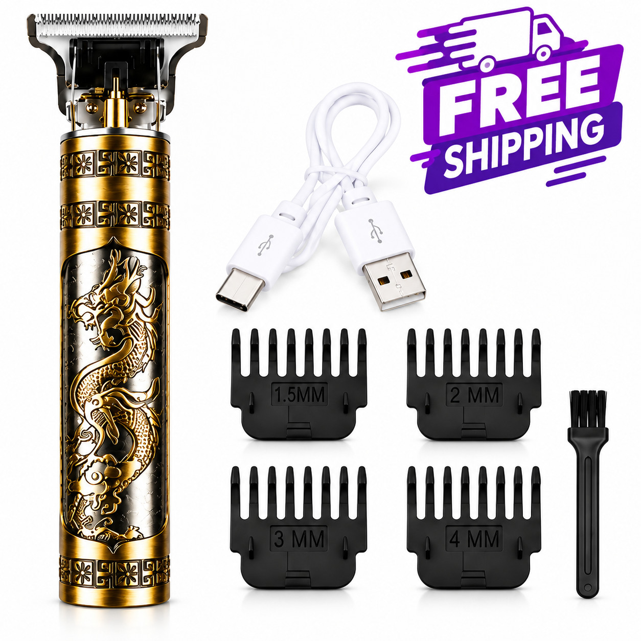 Vintage T9 Barbeador Dragon Beard Hair Trimmer Cutter Machine for Men