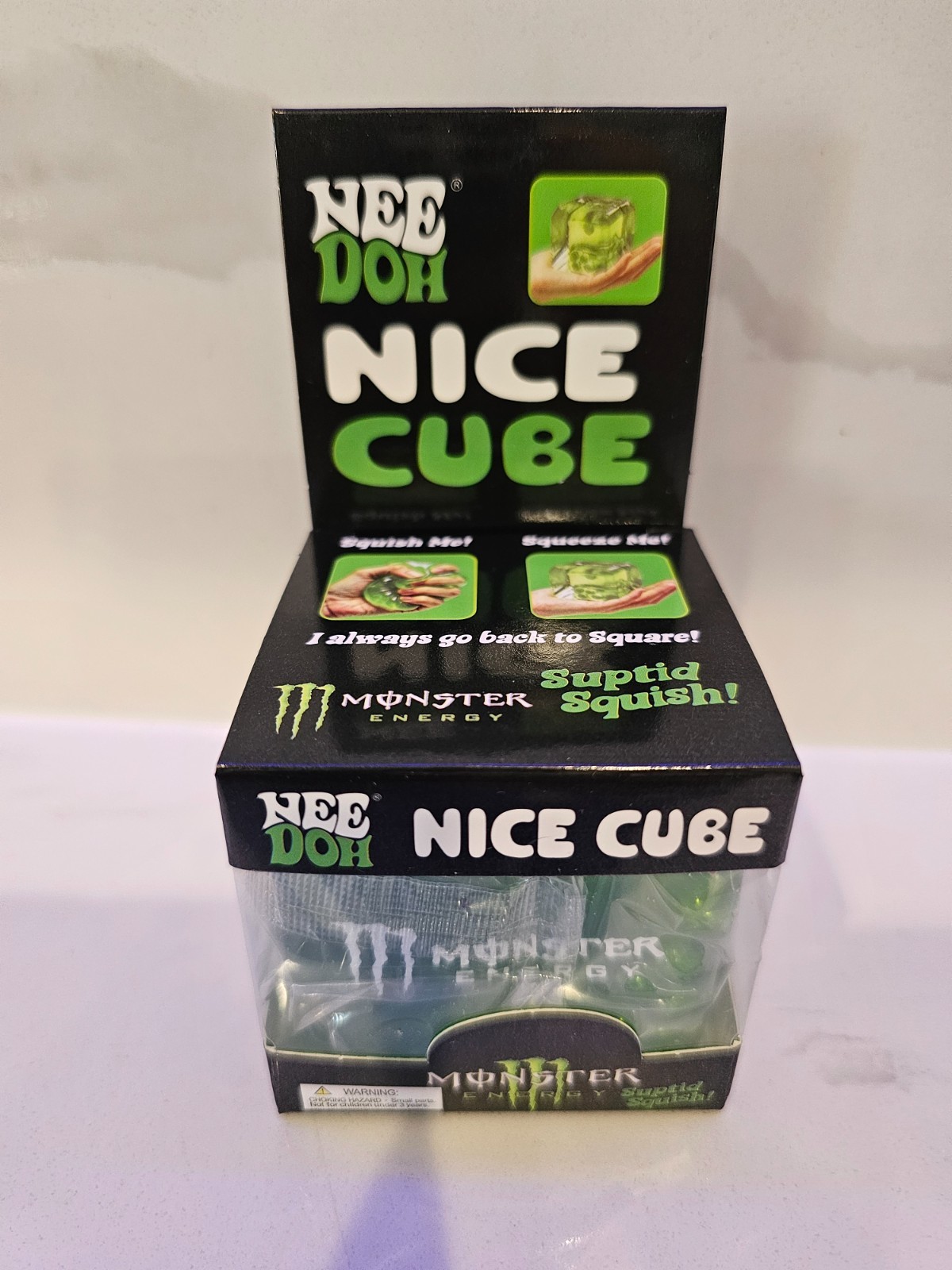 New Monster Energy Squishy Green Nee Doh Nice Cube Limited Edition