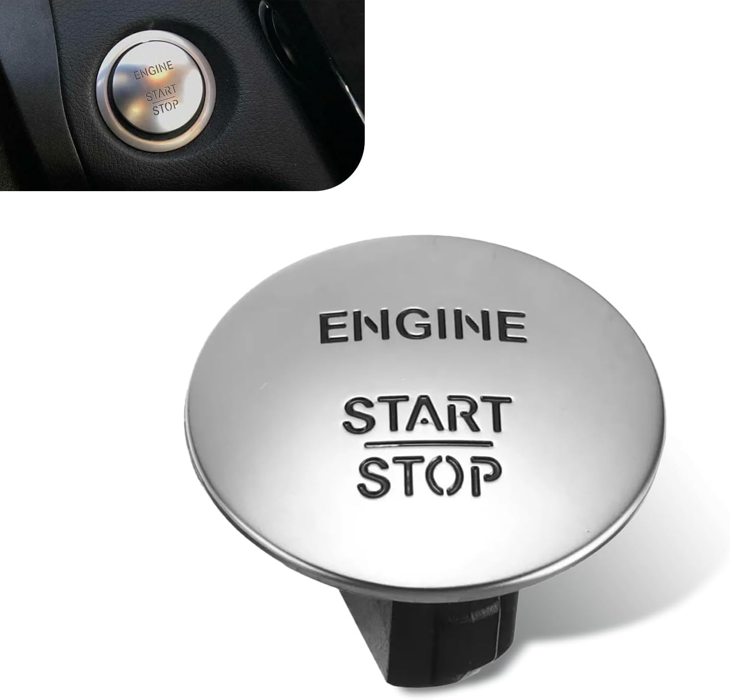 Engine Start Stop Button Switch, Compatible with Mercedes-Benz All Series Engine Start Stop Button Switch, Compatible with Mercedes-Benz All Series