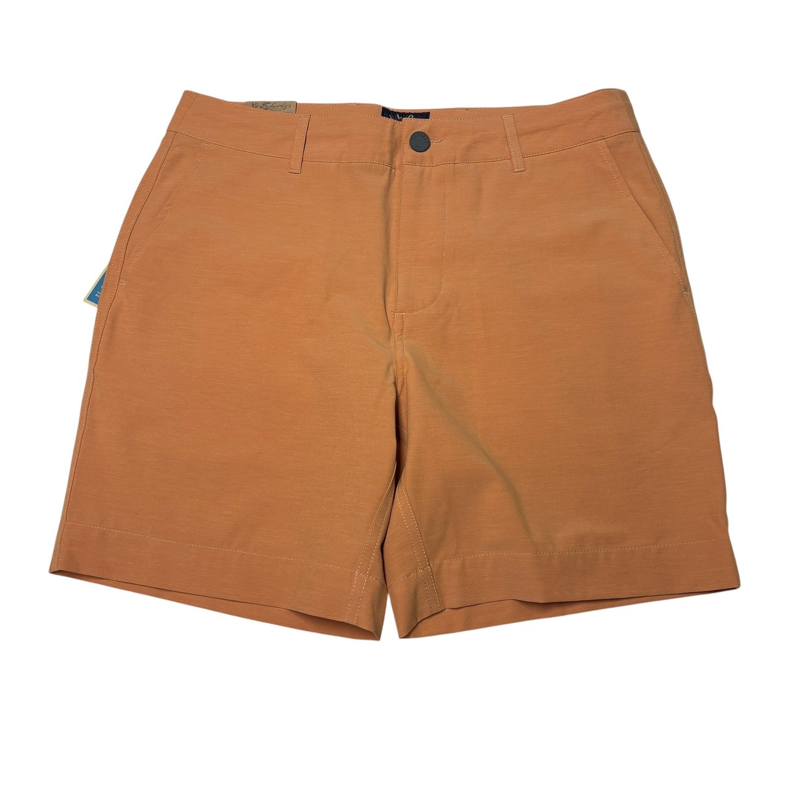 NWT Faherty All Day Shorts Mens 30X7 Sierra Orange MSC0013