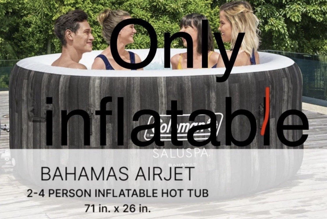 Bestway SaluSpa Bahamas 2-4Person Inflatable Round Air Jet Hot TUB ONLY Bestway SaluSpa Bahamas 2-4Person Inflatable Round Air Jet Hot TUB ONLY