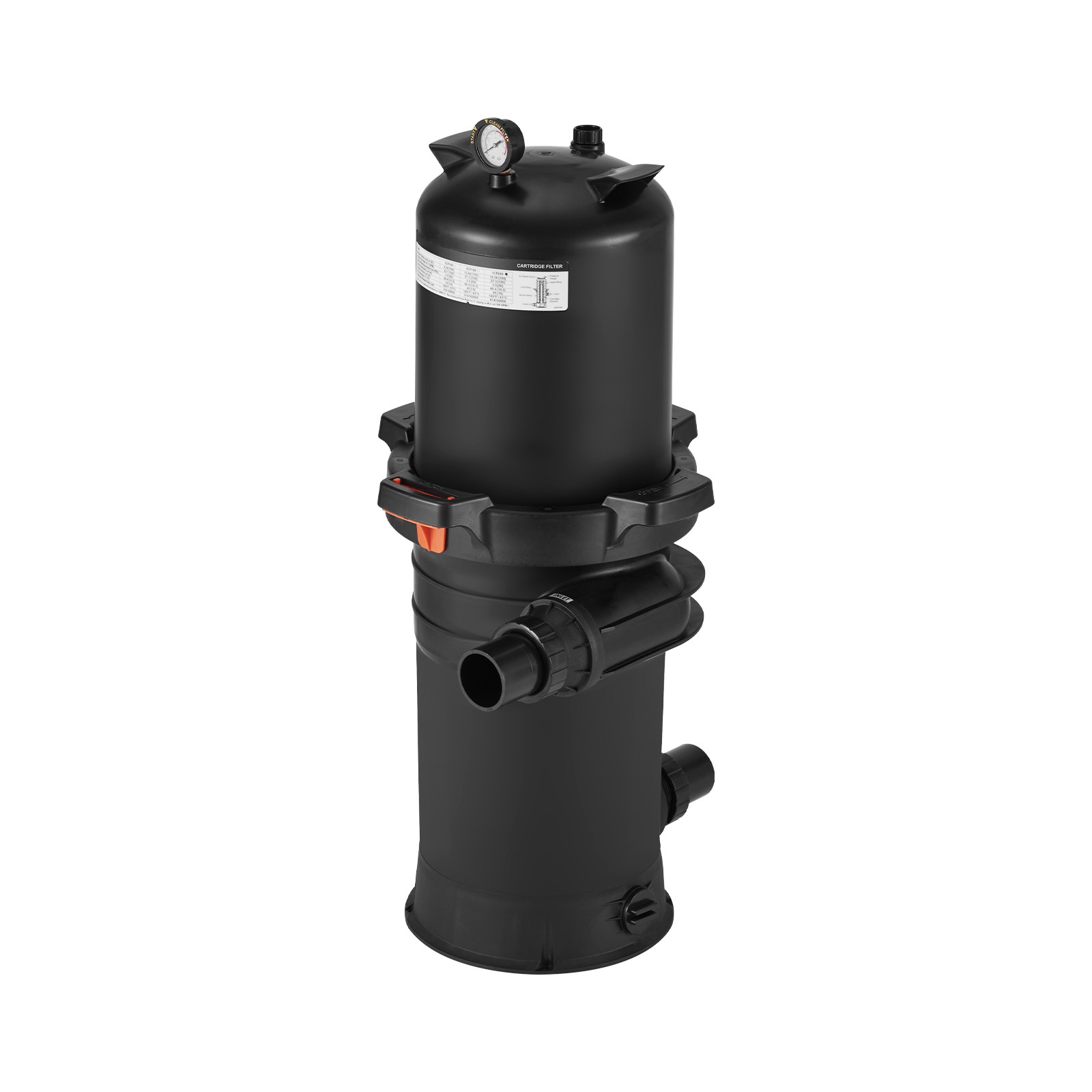 200 sq.ft² Cartridge Pool Filter Valve 9000 GPH Swimming Pool Filtration System