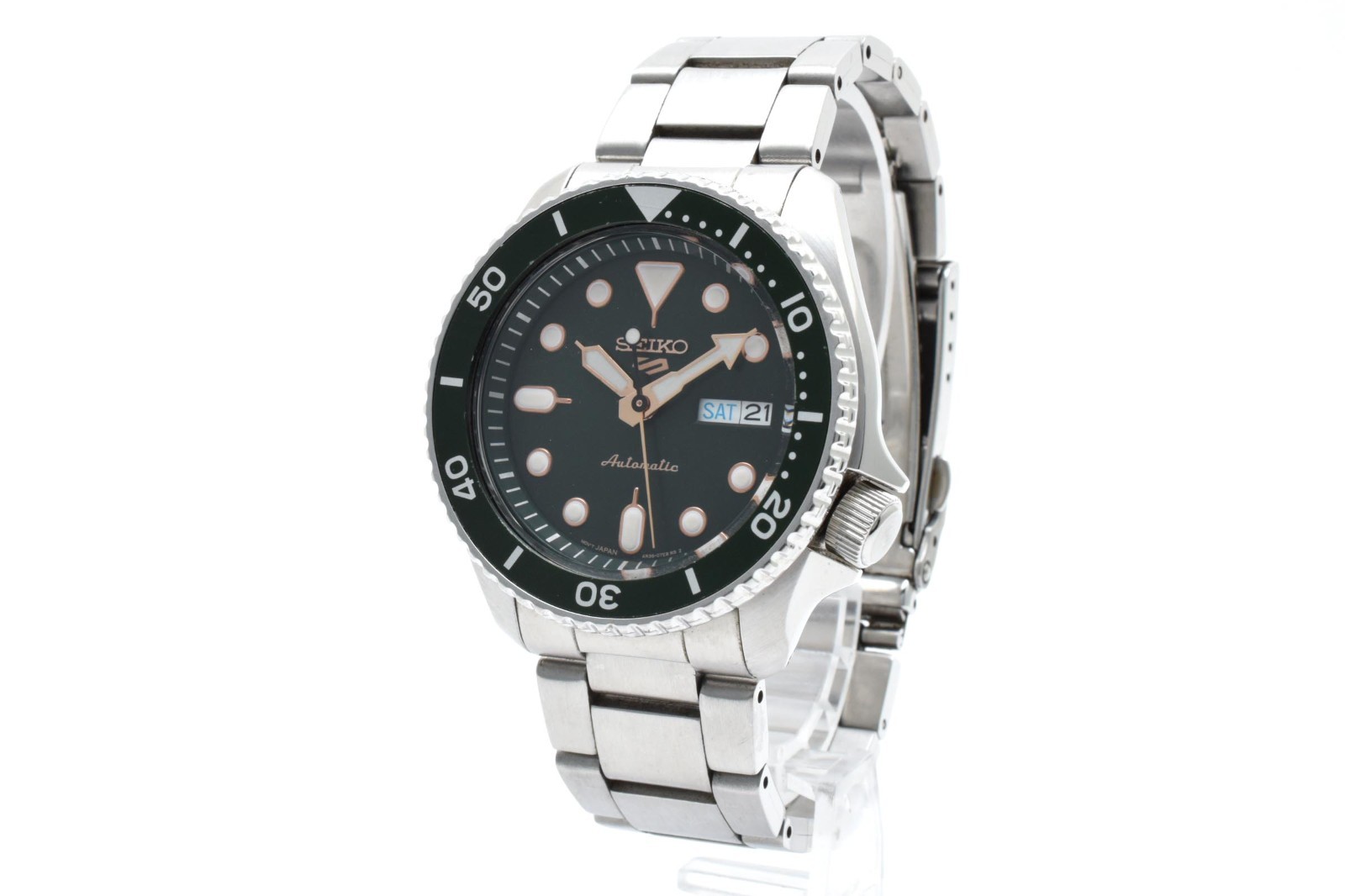 [Exc+5] Seiko 5 Sports SRPD63K1 Automatic Green Dial 4R36-07G0 Men\'s Watch Japan
