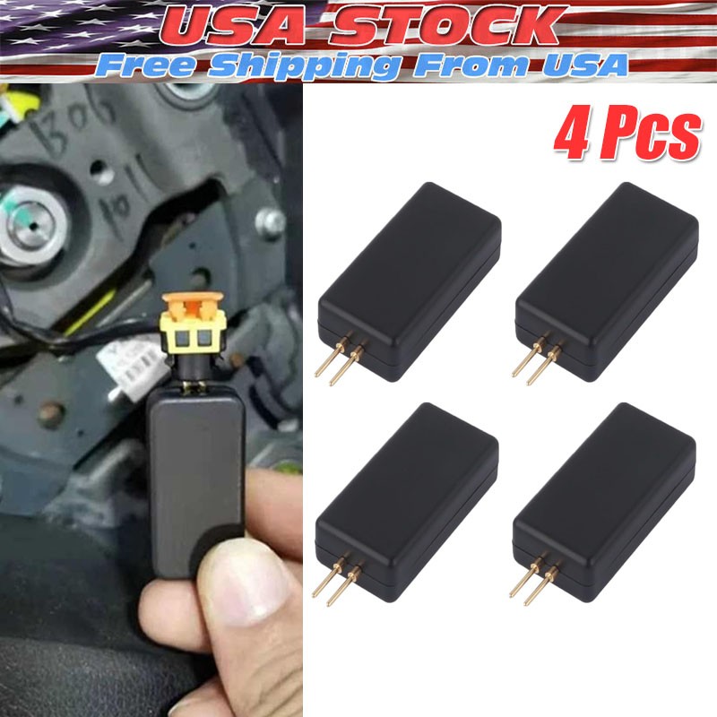 4PCS Car SRS Airbag Simulator Tester, Fault Finding Maintenance and Repair Tool,