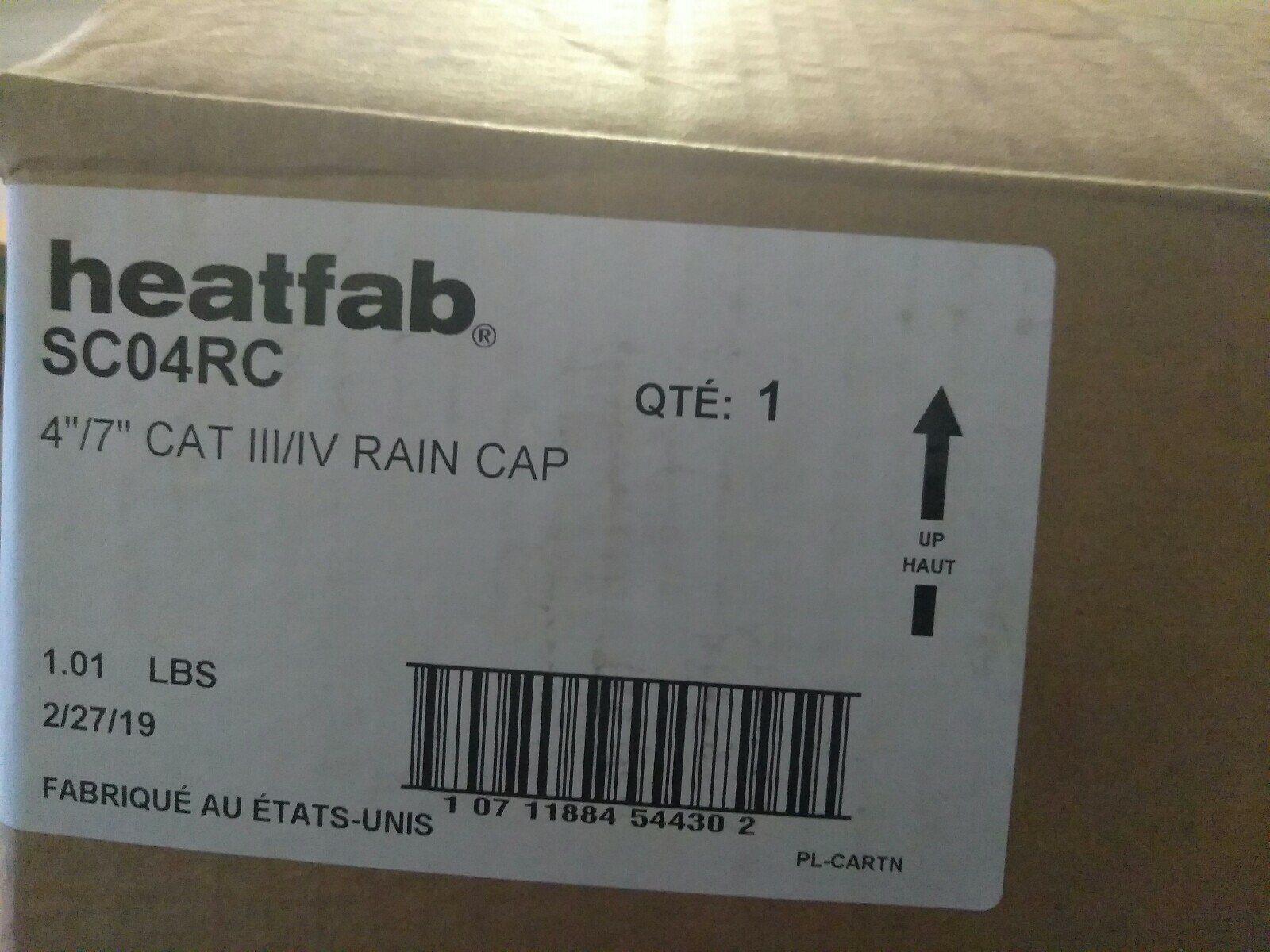 NEW Heat Fab SC04RC Saf-T Vent 4\ NEW Heat Fab SC04RC Saf-T Vent 4\