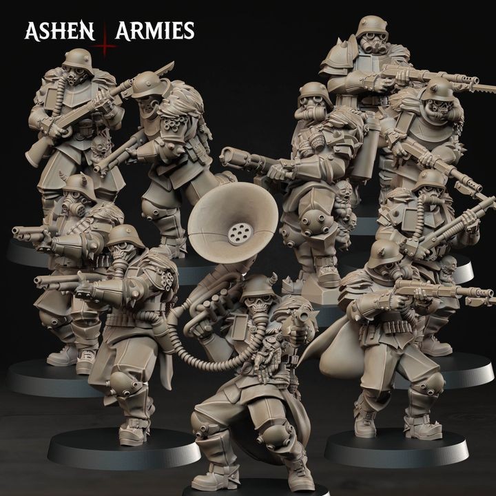 Heretic Troopers Warband Set-10 Units Wargaming Miniatures Hellbound Apostasy Heretic Troopers Warband Set-10 Units Wargaming Miniatures Hellbound Apostasy