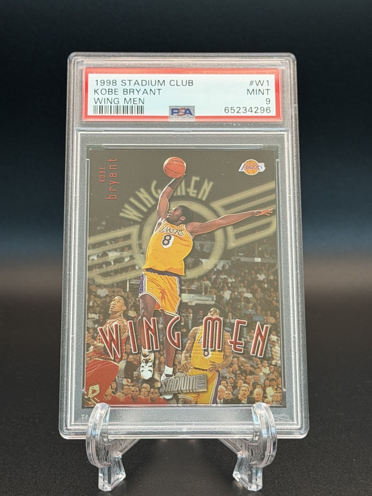 1998-99 Topps Stadium Club - Wing Men Kobe Bryant #W1 PSA 9 Low Pop