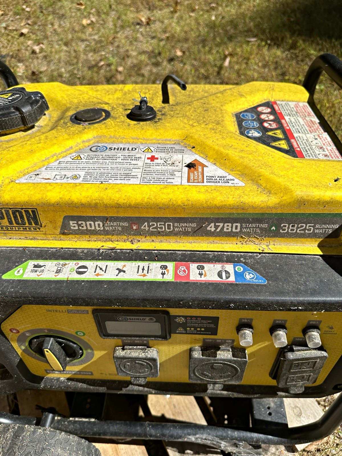 Champion Dual Fuel Portable Generator 4250W / 3825W 120V Champion Dual Fuel Portable Generator 4250W / 3825W 120V