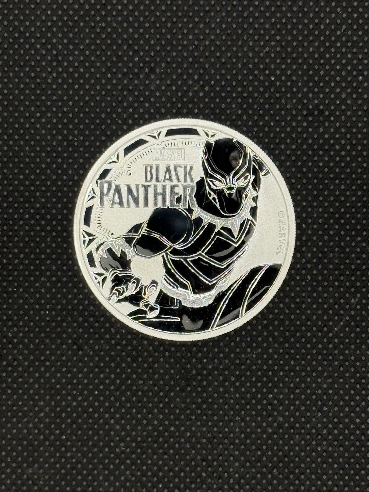 2018 Tuvalu 1oz Silver Marvel Black Panther In Capsule #899 2018 Tuvalu 1oz Silver Marvel Black Panther In Capsule #899