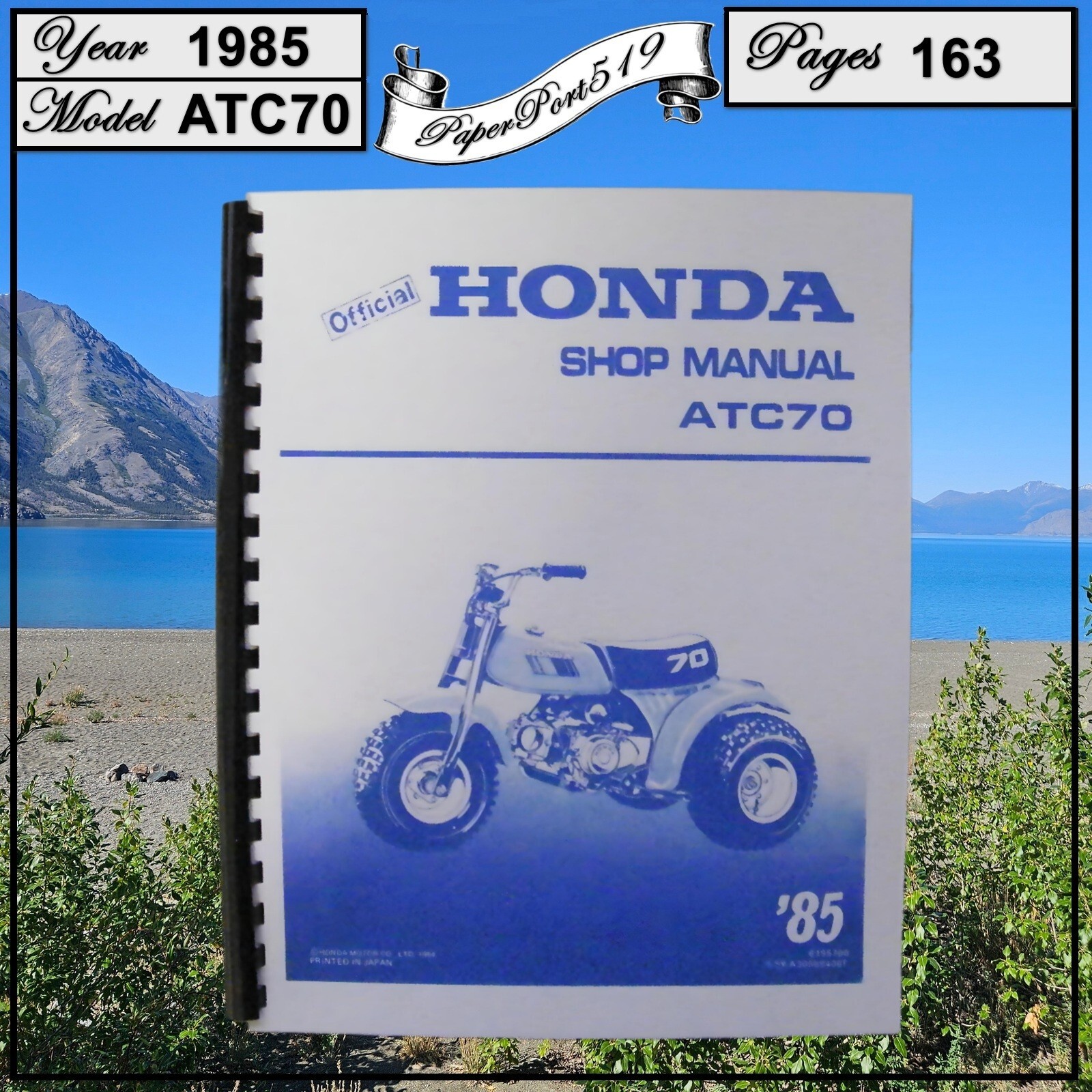 Honda Shop Manual 1985 ATC70 Honda Shop Manual 1985 ATC70