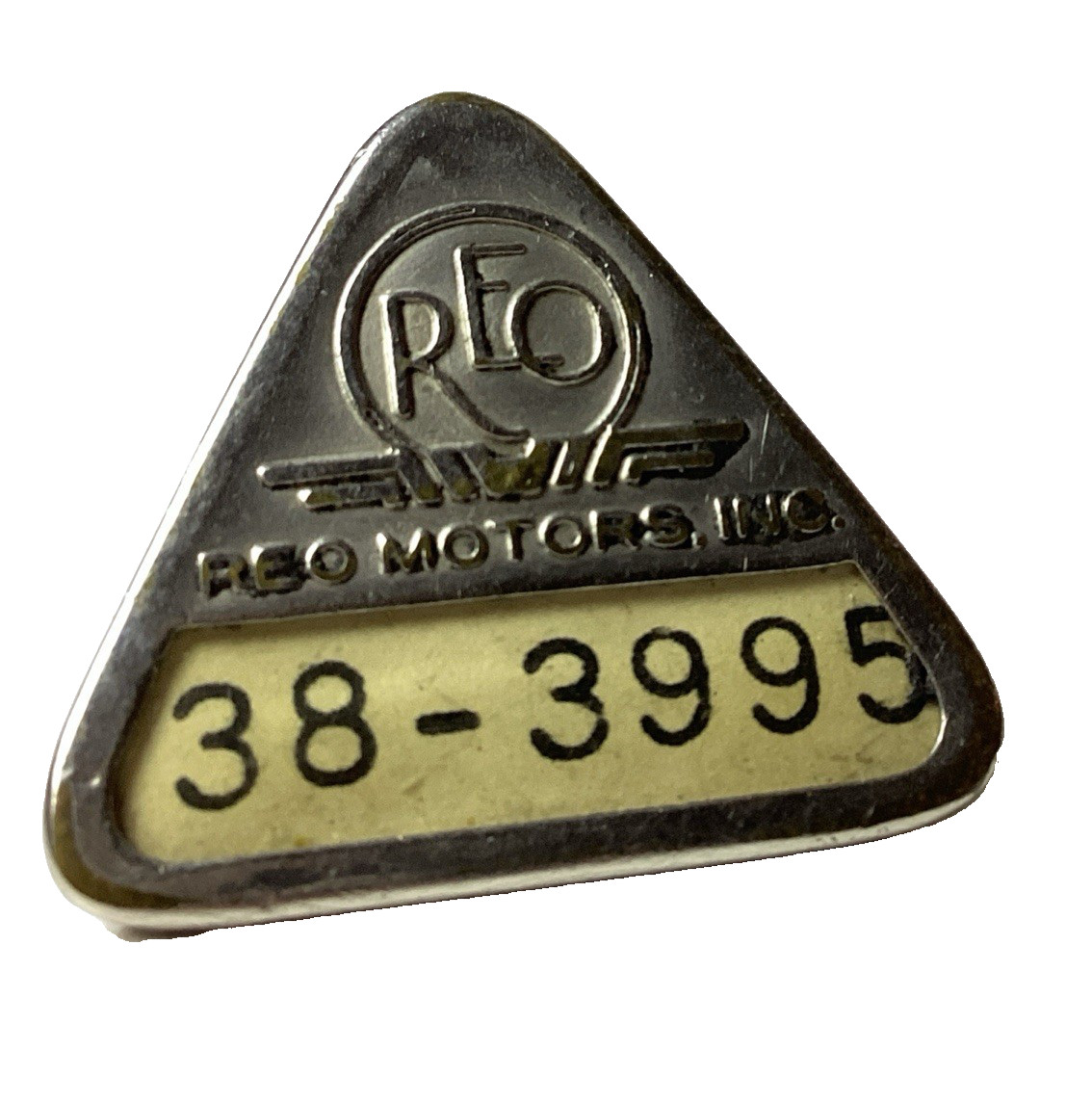 Vintage REO MOTORS INC. Employee ID Badge, Whitehead & Hoag Hallmark Vintage REO MOTORS INC. Employee ID Badge, Whitehead & Hoag Hallmark