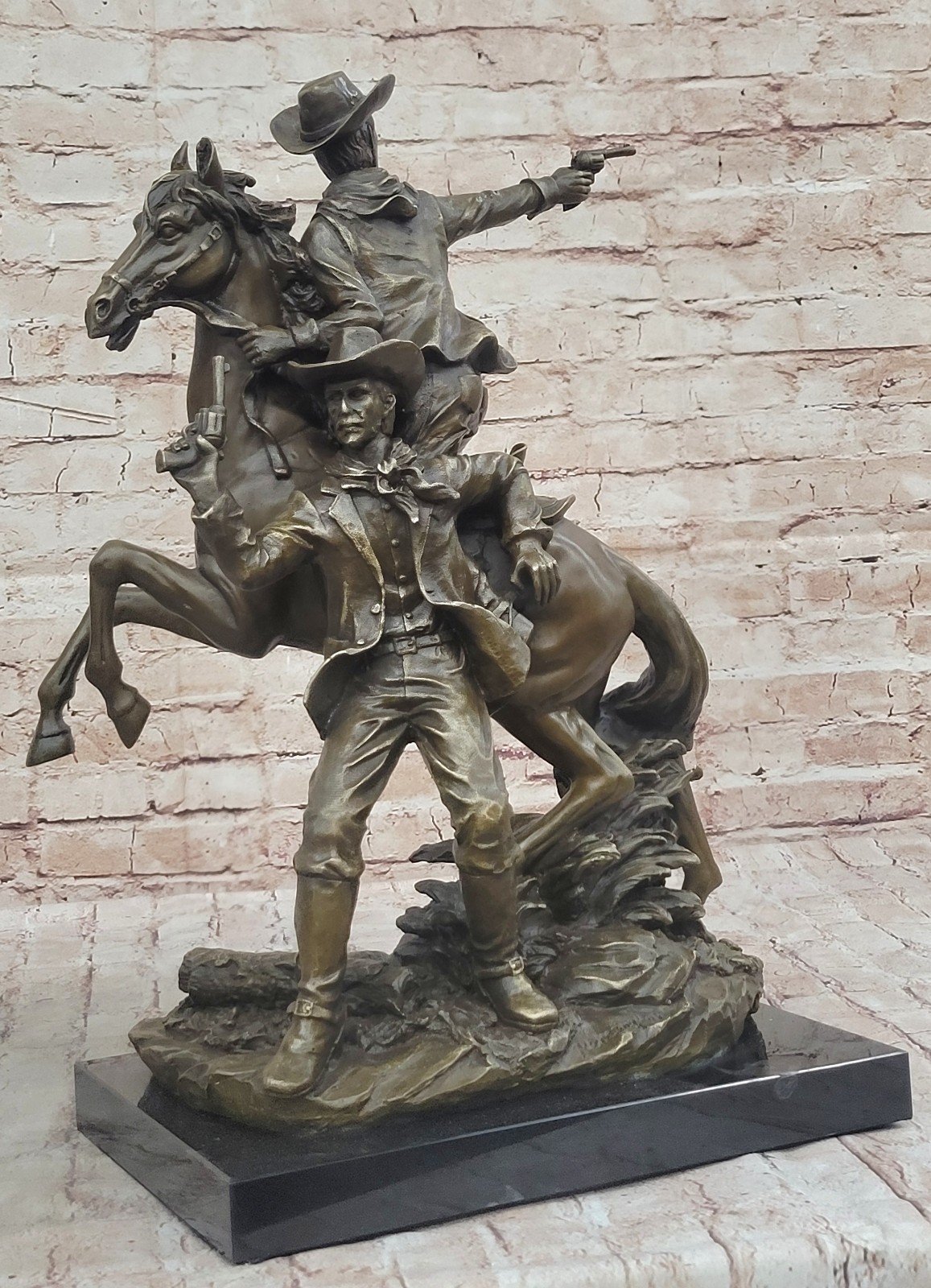 Large Vintage bronze statue, Frederic Remington, Museum quality, Early casting