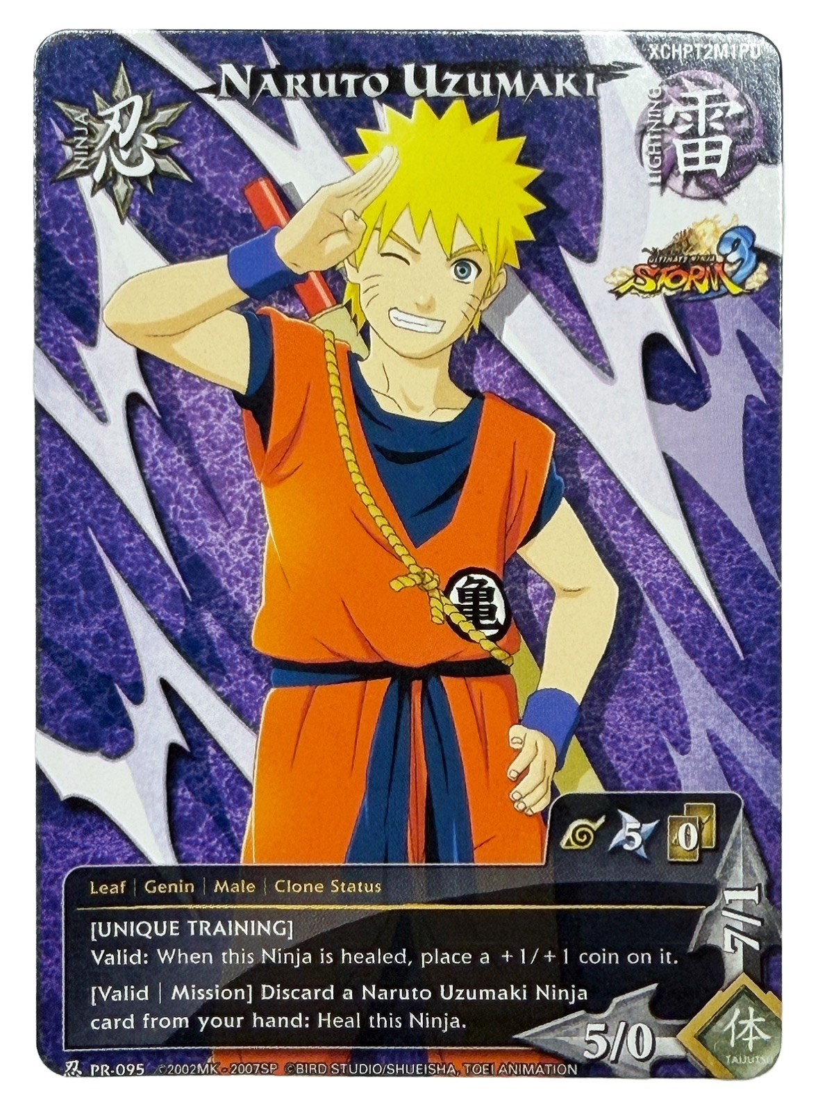 2013 Naruto CCG Ultimate Ninja Storm 3 Naruto Uzumaki x Goku Promo PR 095 NM/LP