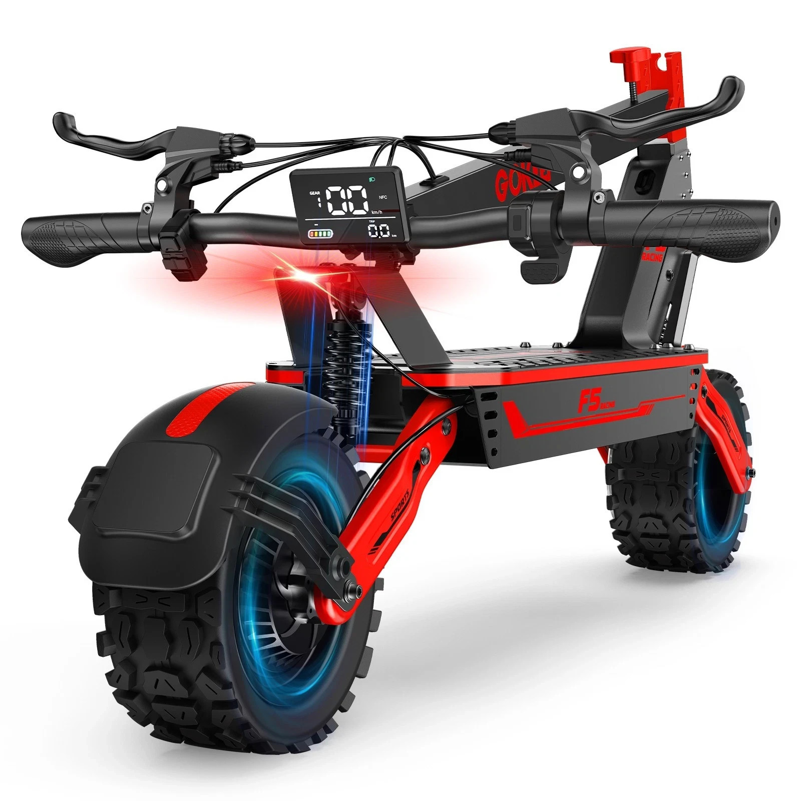 Gokeep Electric Scooter 1500W Peak 52V 20Ah E-Scooter 34mph 11inch Off-road Tire