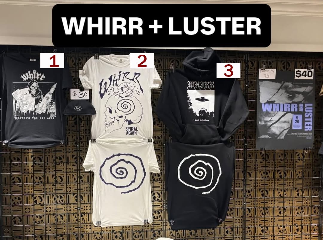 Whirr and Luster Tour From Brooklyn 2026 Shirt (Reprint)