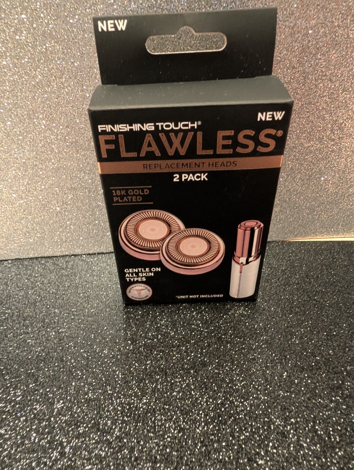 Finishing Touch Flawless, Replacement Heads Only 2 Pk Hair Remover Device NIB