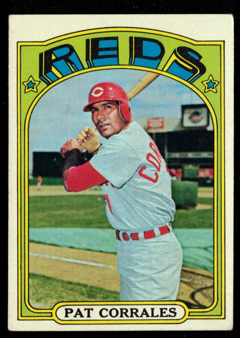 1972 Topps Baseball Pat Corrales Card #705 - Cincinnati Reds - High Number 1972 Topps Baseball Pat Corrales Card #705 - Cincinnati Reds - High Number