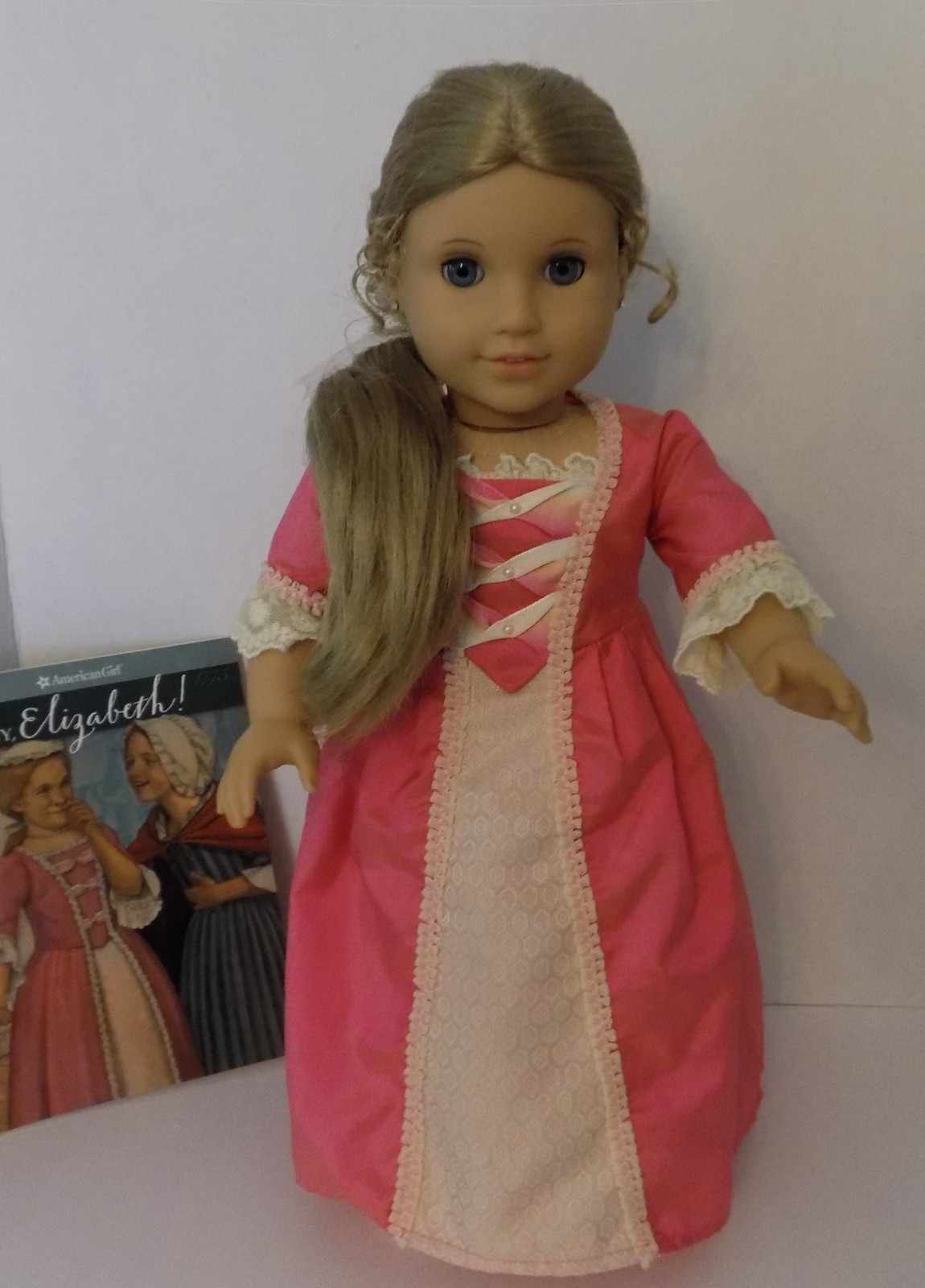 Elizabeth Cole American Girl Doll w Meet Dress, Book EUC