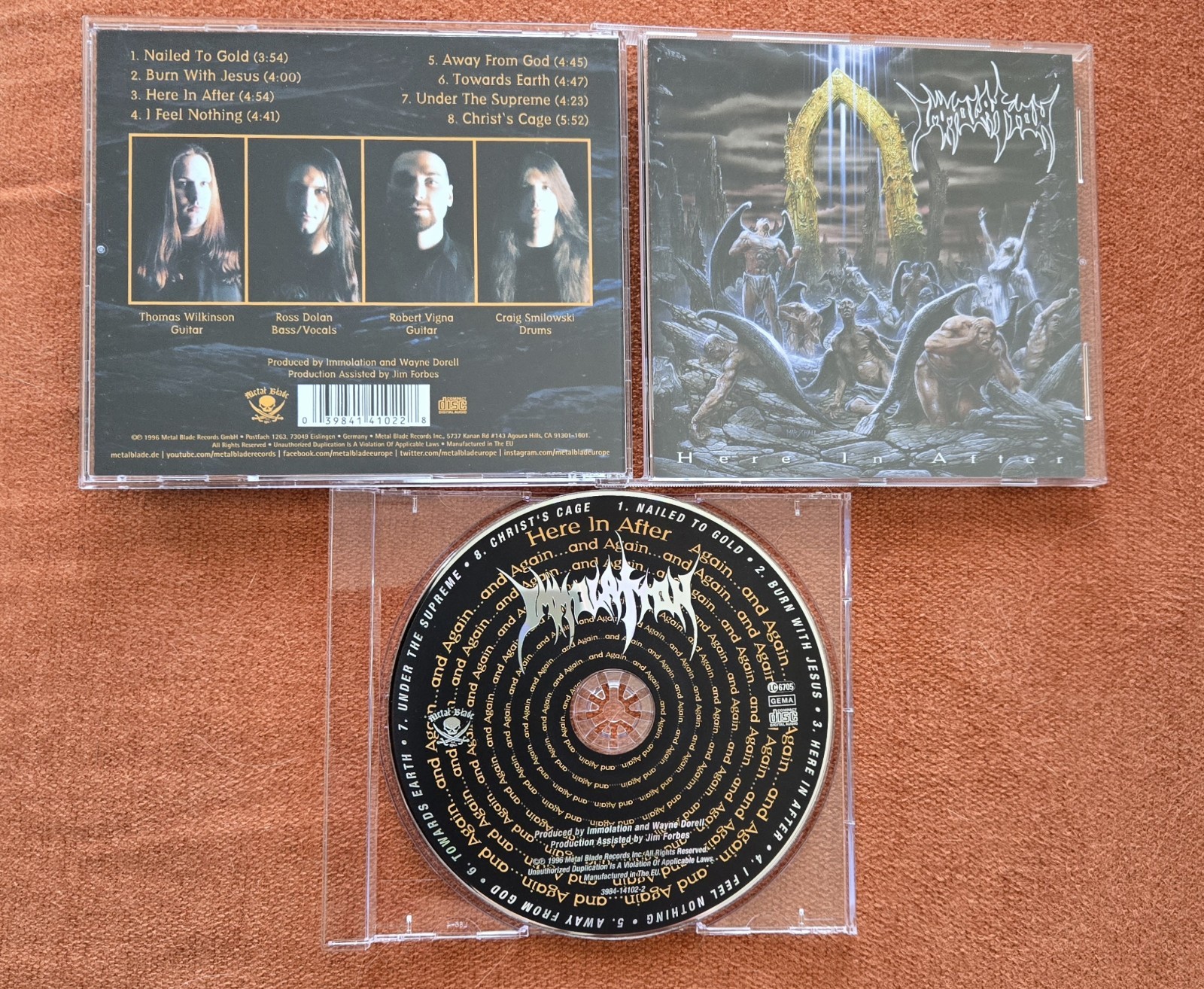 Immolation: Here In After (CD) 1996 [Metal Blade Records] IMPORT - Excellent 