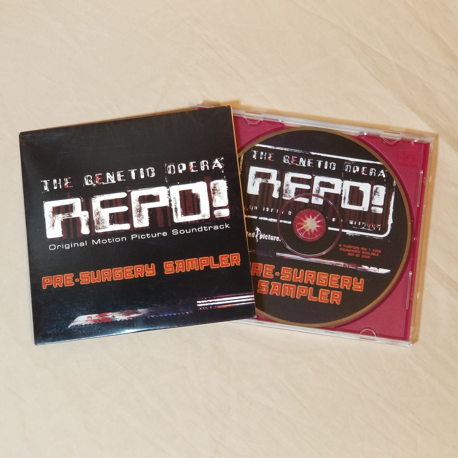 Repo The Genetic Opera CD Soundtrack Pre-Surgery Sampler Necromerchant\'s Debt