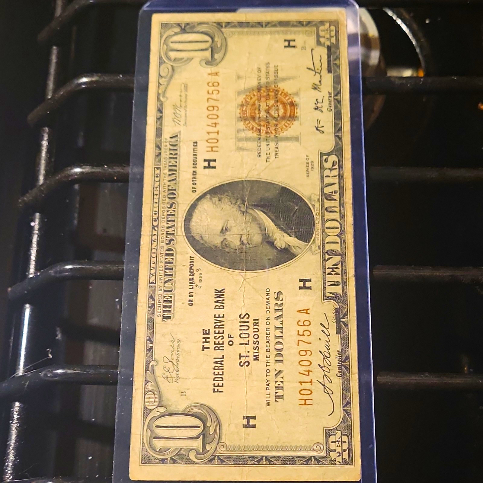 1929 $10 Federal Reserve Bank of St. Louis Note Banknote Series, Circulated