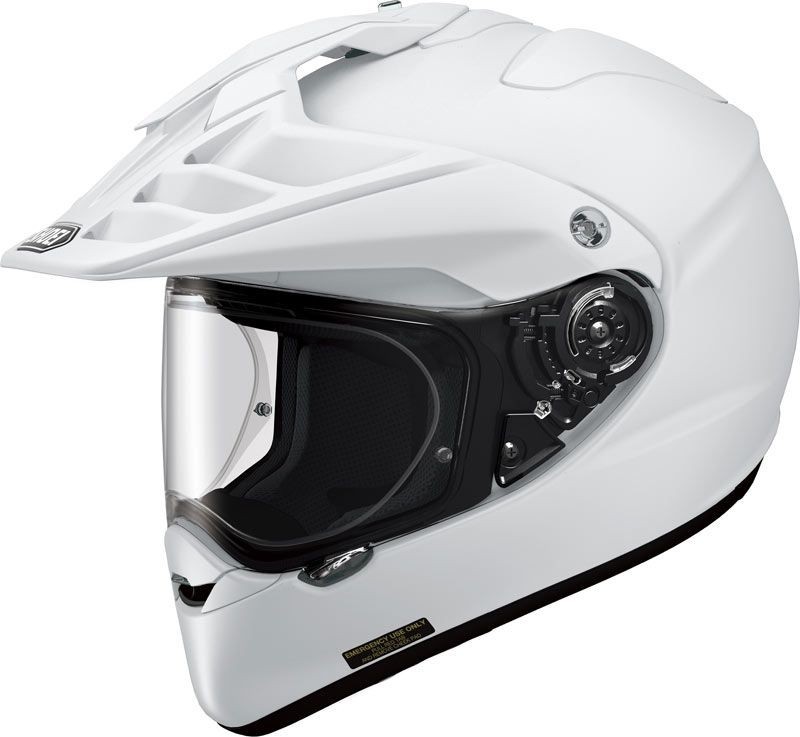 Shoei Adult's Hornet X2 Adventure Motorcycle Helmet White Size XL - 0124-0109-06