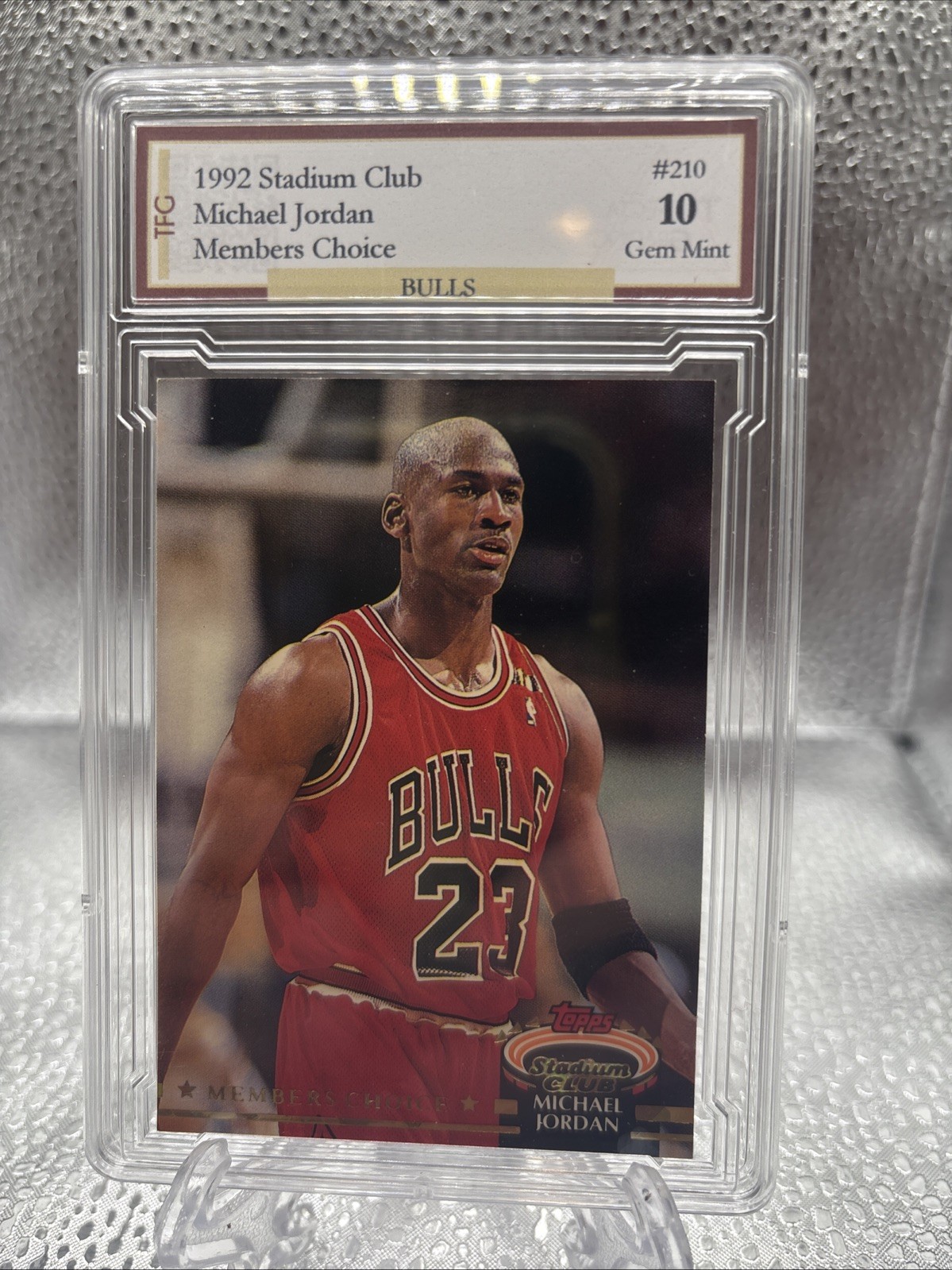 1992 Stadium Club Michael Jordan Members Choice #210 GEM 10