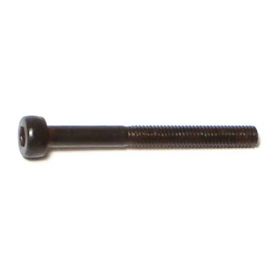 3mm-0.5 x 30mm Black Oxide Knurled Hex Socket Cap Screws (10 pcs.)