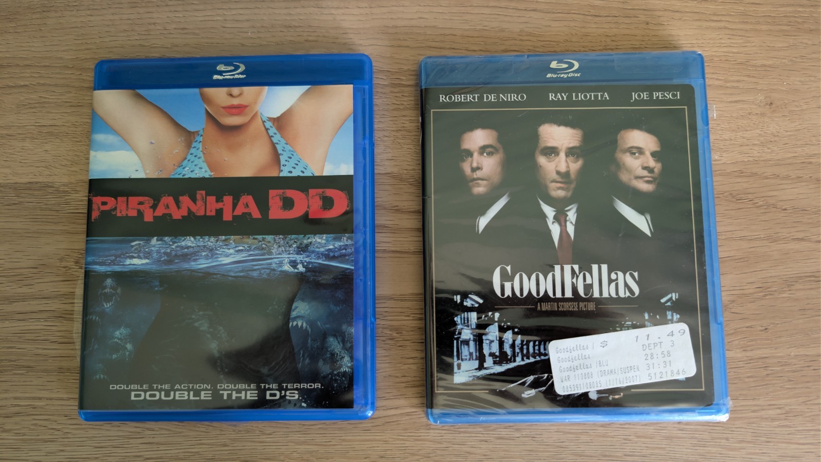 GoodFellas NEW + Piranha 3D USED Blu-ray Disc HD