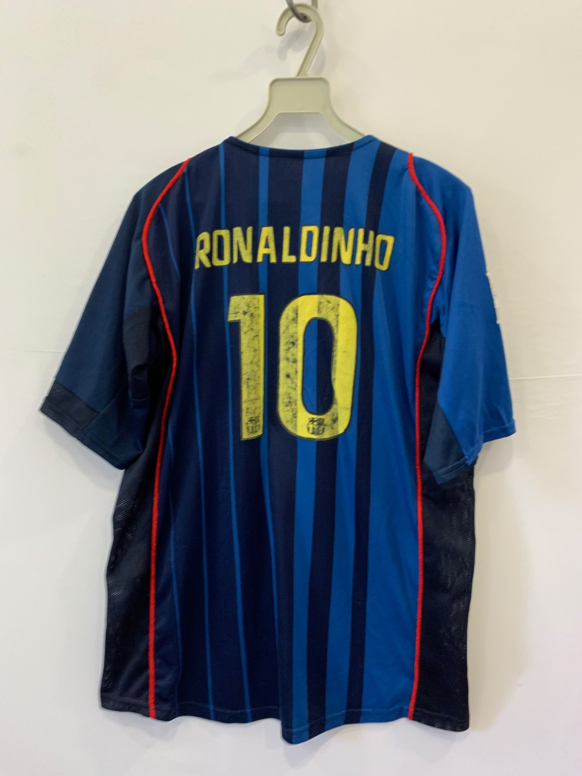 Vintage 2004 Nike FC Barcelona Ronaldinho 10 Total 90 Training Shirt Mens XL#229