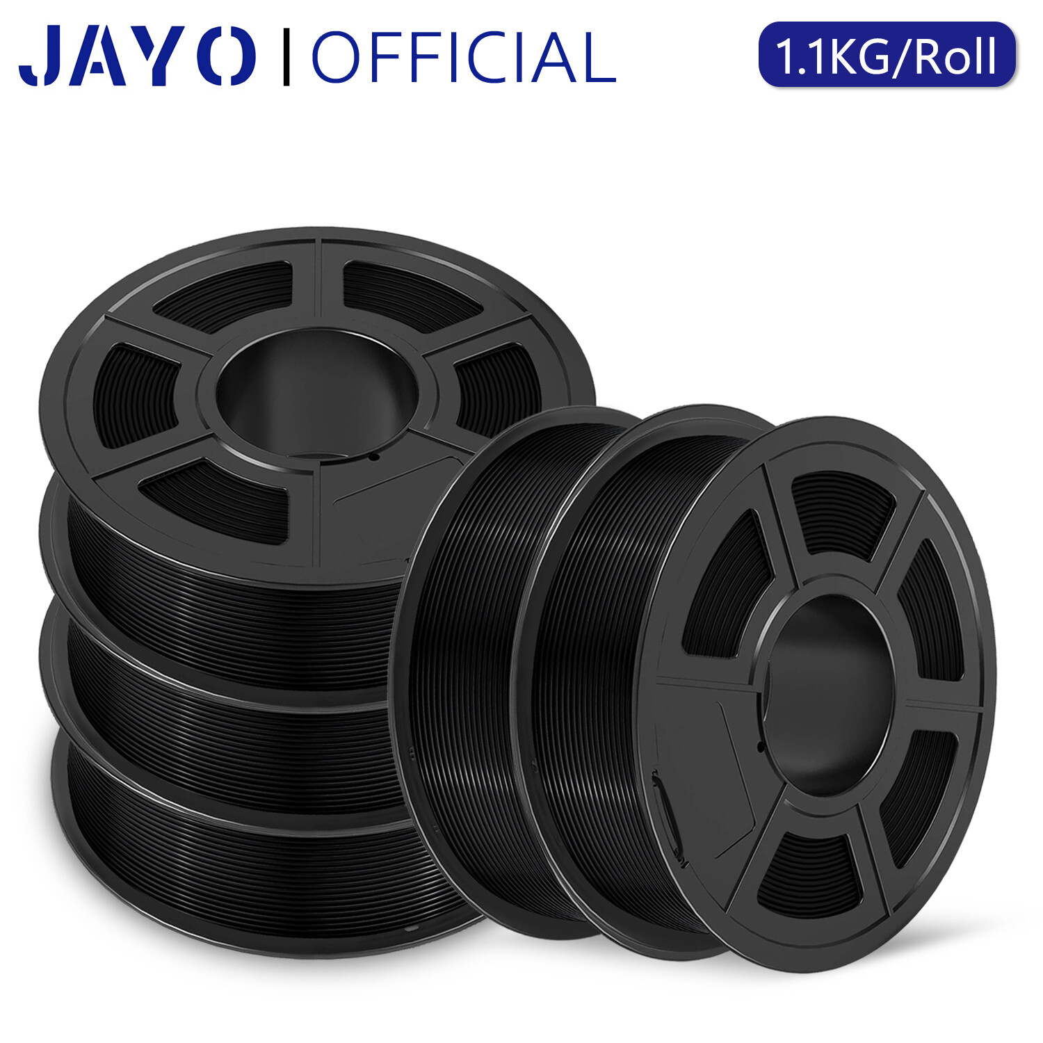 JAYO 5/10x1.1KG PLA Matte SILK ABS PETG 1.75mm Filament 3D Printer Consumables