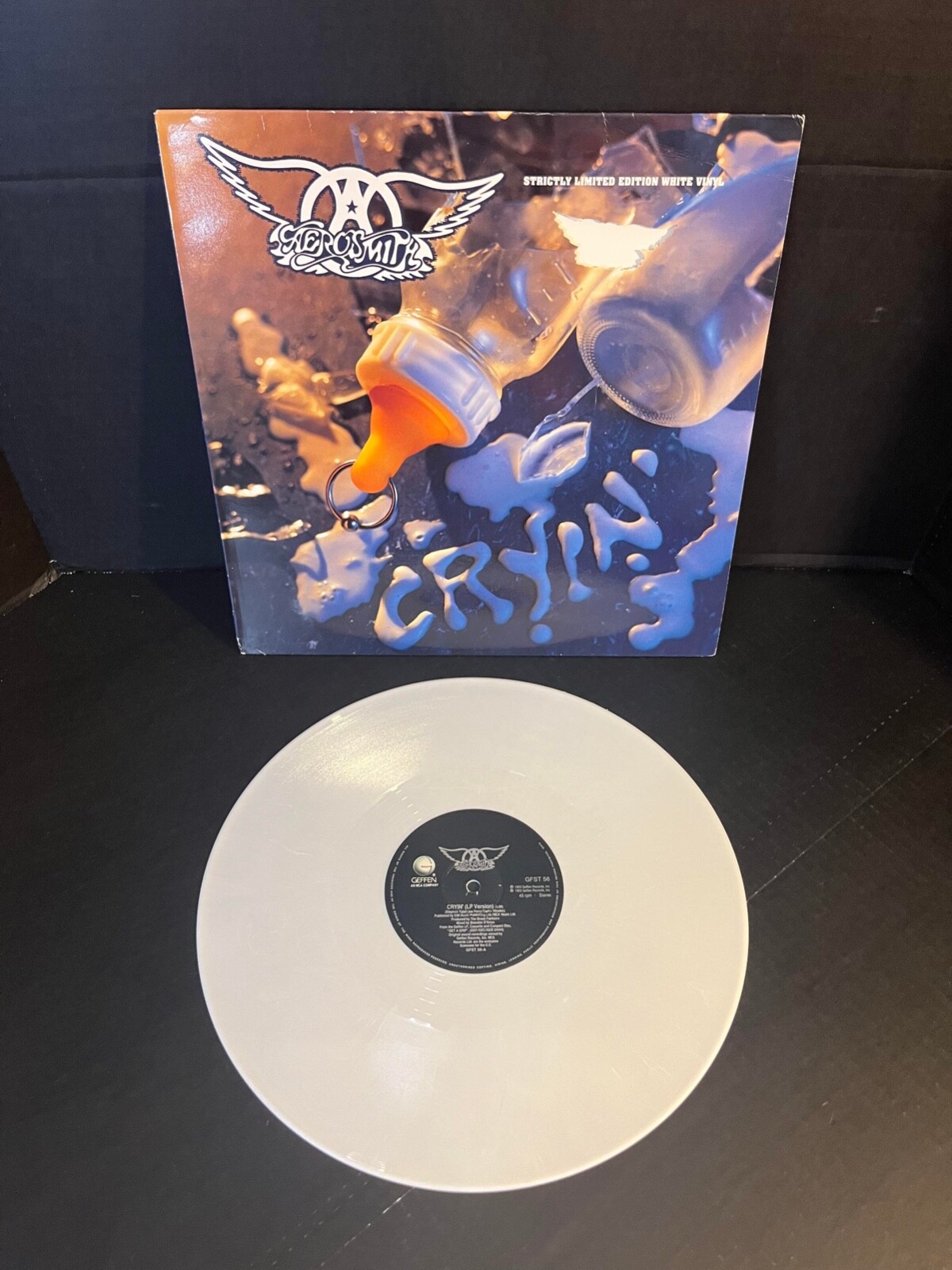 AEROSMITH CRYIN LIMITED WHITE VINYL GFST 56 AEROSMITH CRYIN LIMITED WHITE VINYL GFST 56