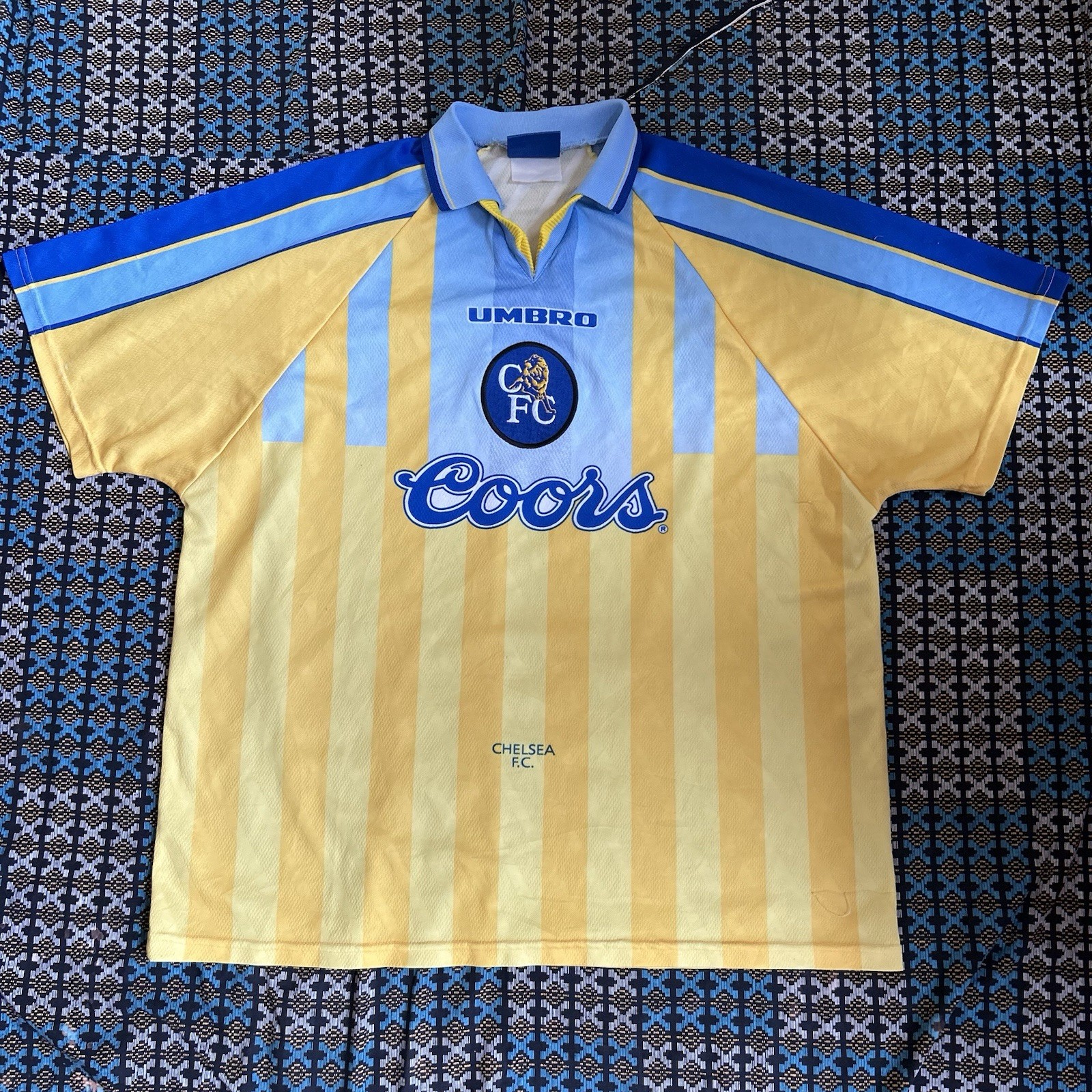 Vintage 1996-97 Umbro Chelsea Away (Authentic) Football Jersey Size XXL