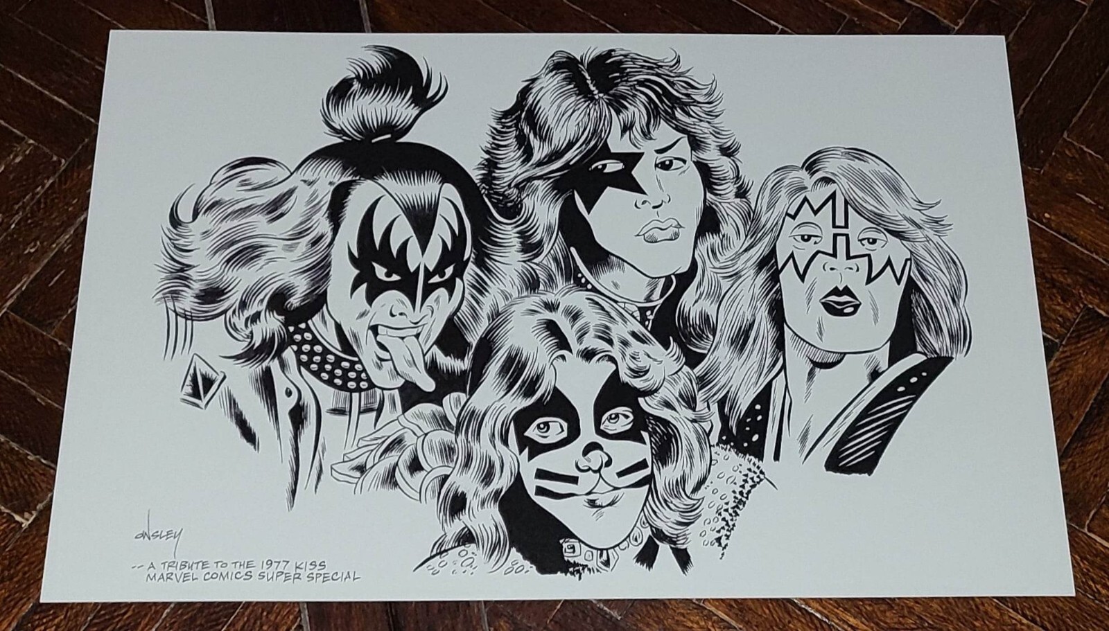KISS 11x17 PRINT A TRIBUTE TO THE 1977 KISS MARVEL COMICS SUPER SPECIAL
