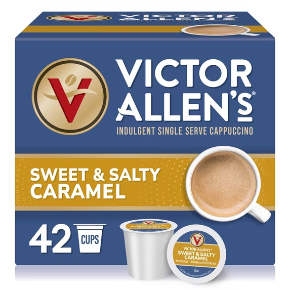 Victor Allen's Sweet & Salty Caramel Cappuccino K-Cup Pods 42 Count Victor Allen's Sweet & Salty Caramel Cappuccino K-Cup Pods 42 Count