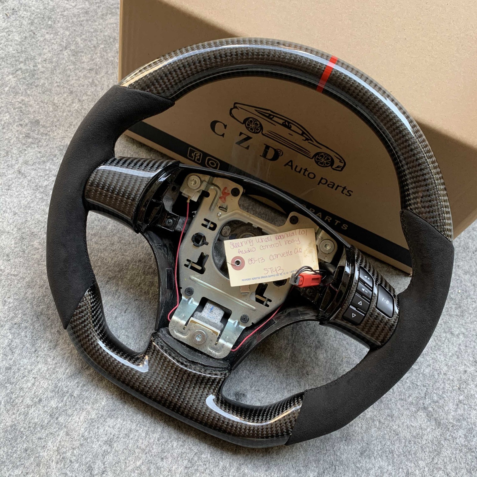 CZD Real Carbon Fiber Steering Wheel For Chevrolet Corvette C6 Z06 2005-2013