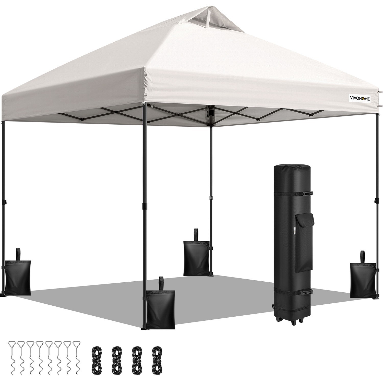 10x10ft Pop Up Canopy Tent One Push Portable Outdoor Shelter Heavy Duty Tent 10x10ft Pop Up Canopy Tent One Push Portable Outdoor Shelter Heavy Duty Tent