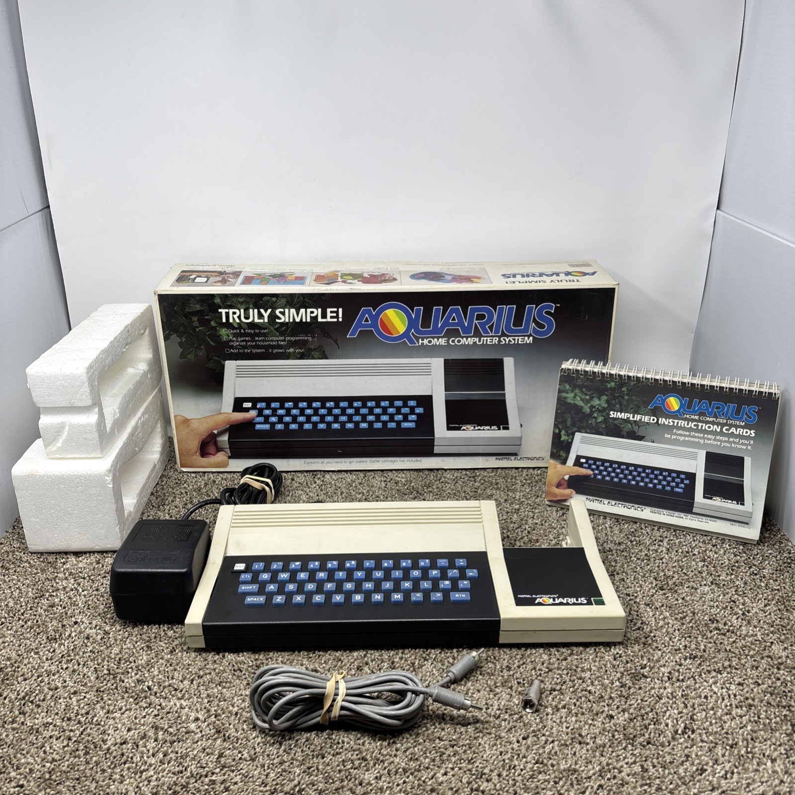 Vintage 1982 Mattel Aquarius Home Computer System 5931 Tested and Working Vintage 1982 Mattel Aquarius Home Computer System 5931 Tested and Working