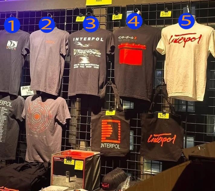 SALE Interpol North American Tour 2026 Merch T-Shirt Reprint
