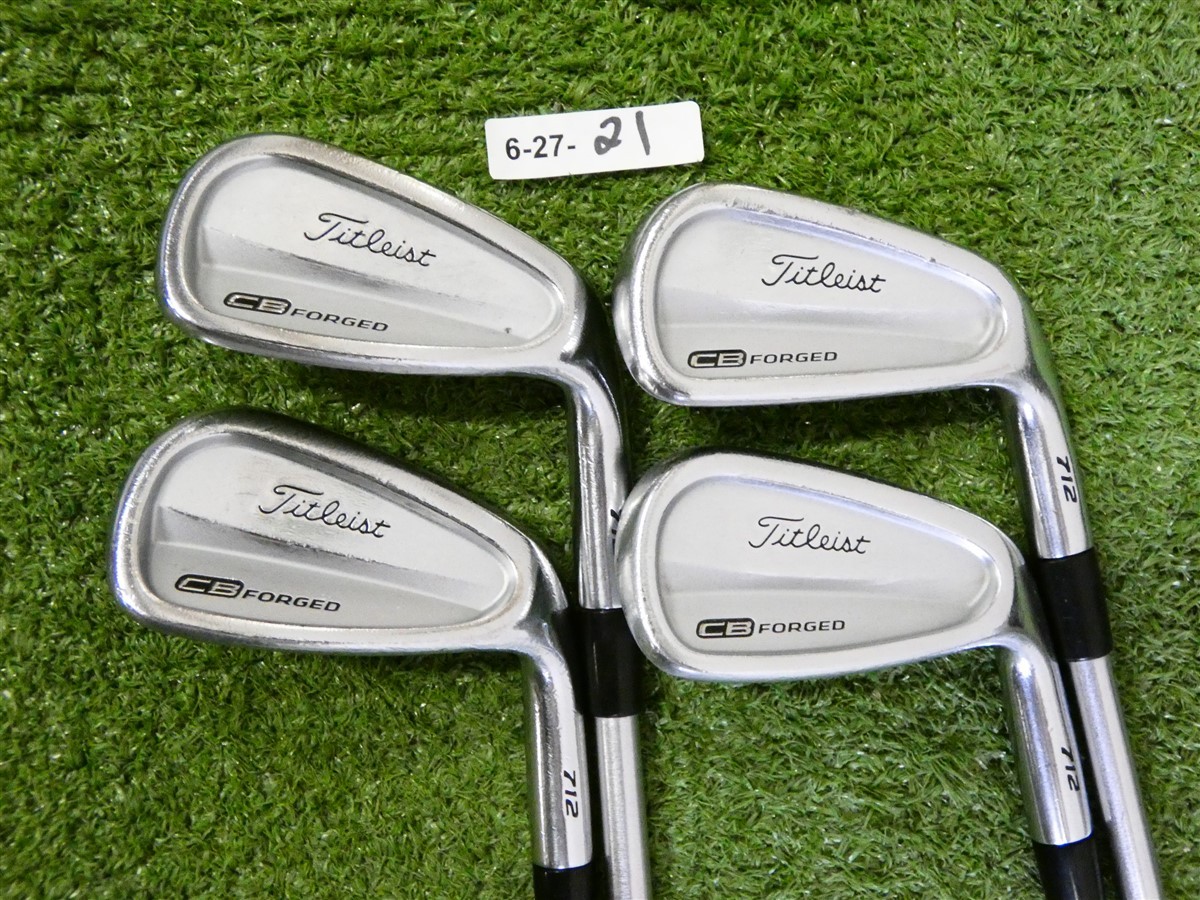 Titleist 712 CB Forged Irons 7-P KBS C-Taper Lite Stiff Steel +.75\ Titleist 712 CB Forged Irons 7-P KBS C-Taper Lite Stiff Steel +.75\