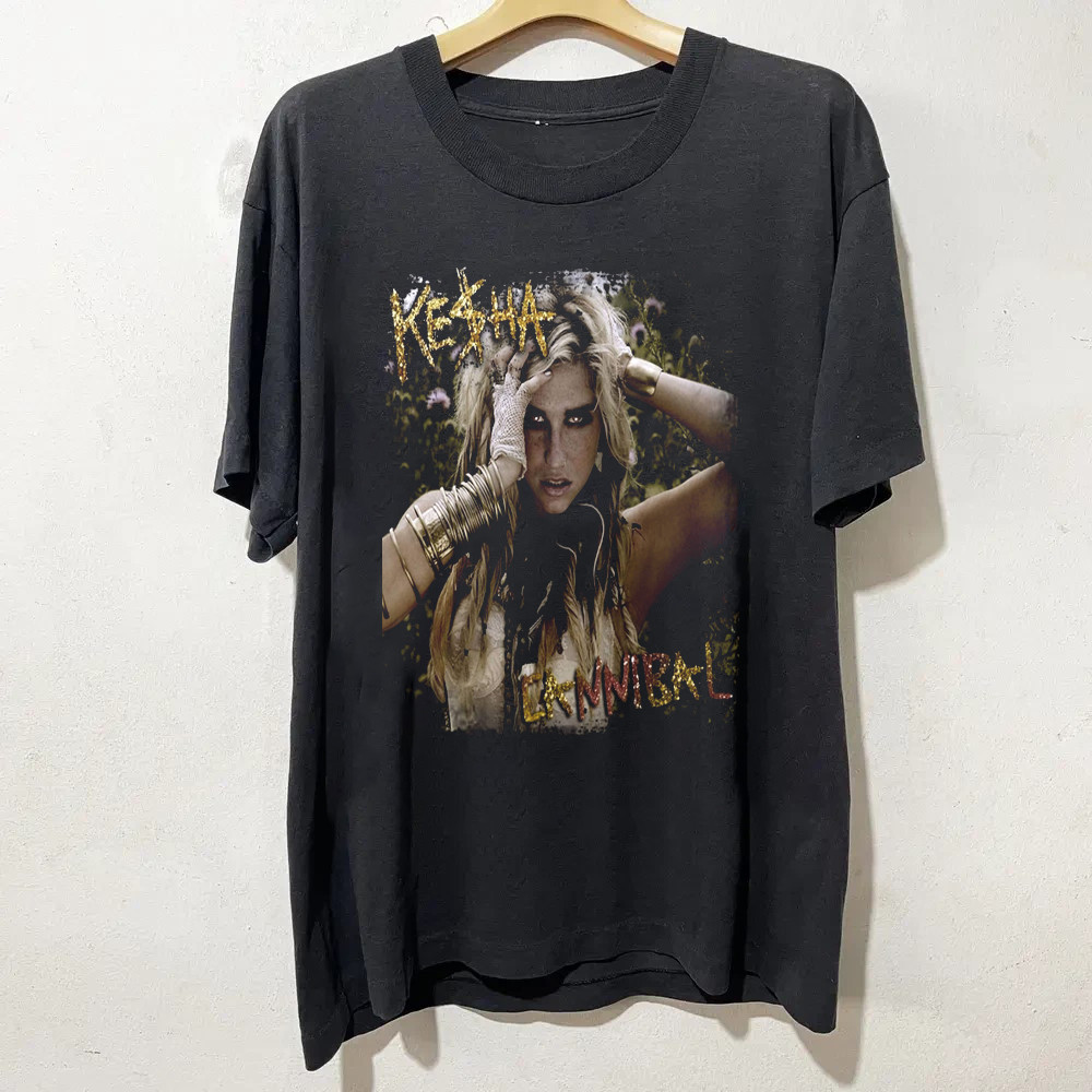 HOT Kesha Black Cotton All size S-5XL Gift For Fans T-shirt HRN311